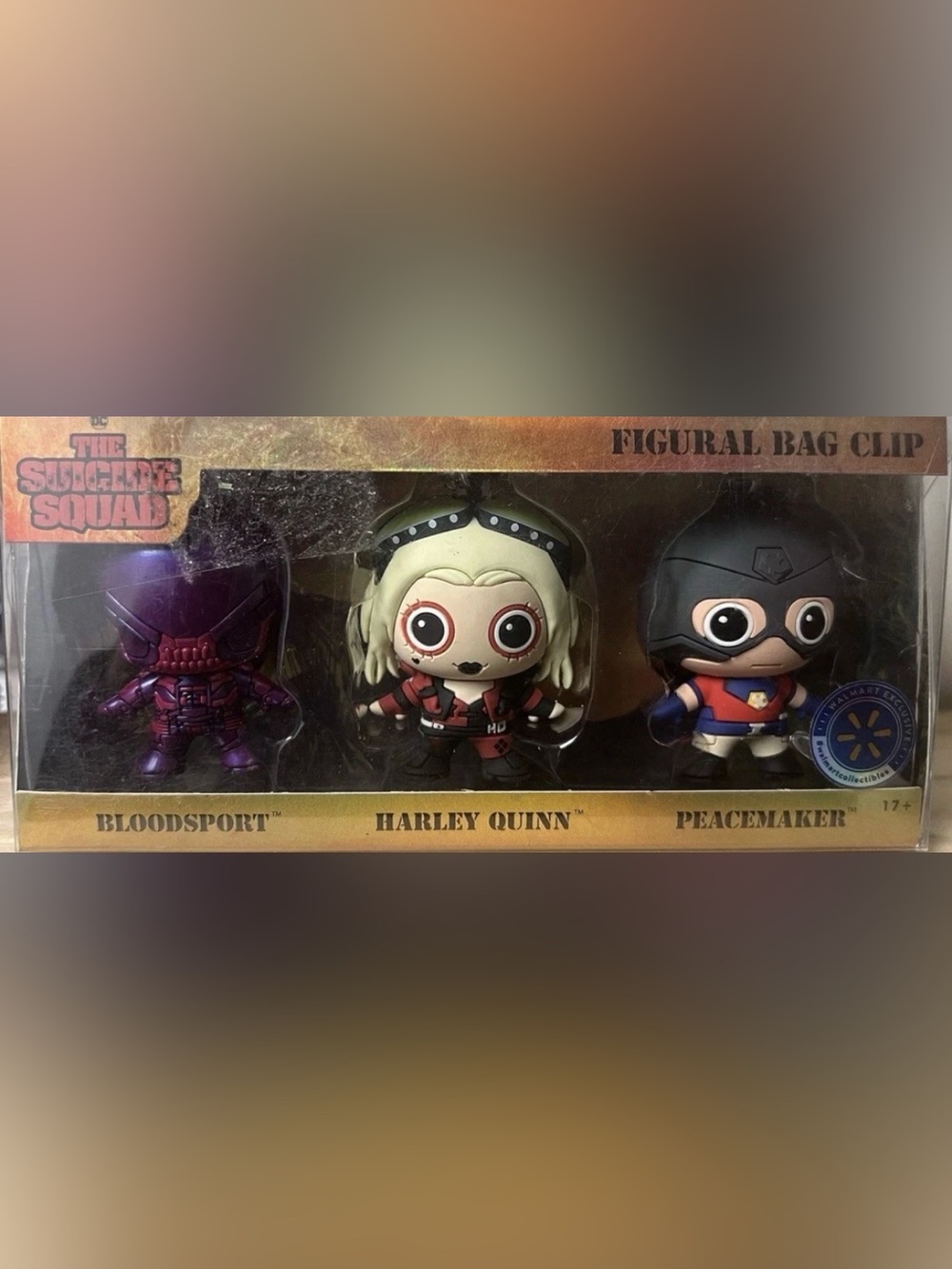 The suicide Squad Figural Bag 3D Clip 3- Pack